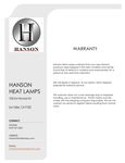 Hanson Heat Lamp Warranty