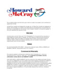 Howard McCray Warranty