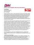 Metro's Warranty Information