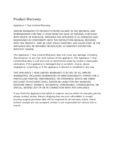 Jerdon Product Warranty Jerdon Product Warranty