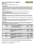 Karcher Warranty Karcher Warranty