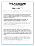 Lakeside Warranty