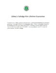 Libbey Safedge Warranty Libbey Safedge Warranty