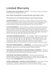 Chicago Faucet warranty