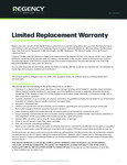 Regency Spec Line Warranty