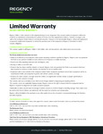 Regency LTD Warranty