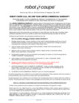 Robot Coupe Warranty Information