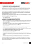 ServIt 2 Years Parts and Labor Warranty