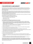 Servit Warranty 2022