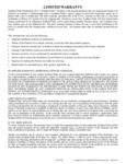 Southern Pride Warranty