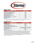 Sterno Warranty Sterno Warranty