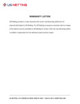 US Netting Warranty Letter