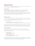 Vacu Vin Warranty