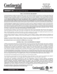 Continental Refrigerator Warranty
