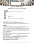 Washing instructions 100? Cotton Terry Towels and Robes