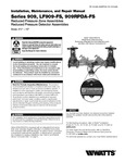 Watts Series 909 Installation Instructions and Repair Manual
