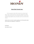 White Chocolate Disclaimer