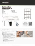 Regency Spec Line Wire Shelving Assembly Instructions