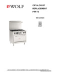 Wolf WX Ranges Parts List Wolf WX Ranges Parts List