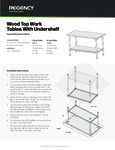 Wood Top Work Tables With Undershelf_Assembly Guide