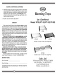 Warming Trays Manual