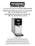 DISPENSER HOT WATER, 3 GALLON, 120V, 5-15 PLUG DISPENSER HOT WATER, 3 GALLON, 120V, 5-15 PLUG