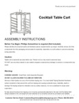 XA-36-COTA-DY-GG Assembly Instructions