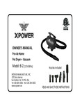 XPOWER B-2 Owner's Manual XPOWER B-2 Owner's Manual