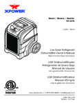 XPOWER XD-165L LGR Dehumidifier Owner's Manual XPOWER XD-165L LGR Dehumidifier Owner's Manual