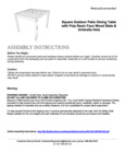 XU-DG-810060062-GG Instructions