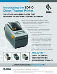 Zebra ZD410 Fact Sheet