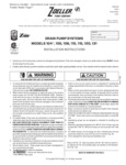 Zoeller IOM manual for 3 year warranty pumps