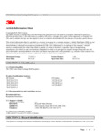 3M Half Facepiece Respirator 7500 Series SDS
