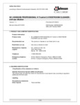 SCJ disinfectant SDS
