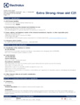 Electrolux 0S2283 SDS Sheet