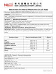LR SERIES BATTERIES SDS