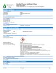 S9103 Shanks Vanilla Flavor, Artificial, Clear SDS