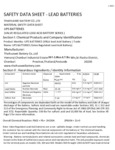 SAFETY DATA SHEET - LEAD BATTERIESTHAIHUAWEI