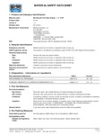 Spaceman Kit SDS Sheet