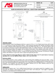 MATTE BLACK HORIZONTAL SOAP DISPENSER spec sheet