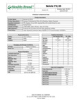 Salute Premium Blend Olive Oil Specsheet