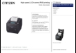 Citizen CT-S801III Specsheet Citizen CT-S801III Specsheet