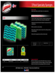 1079 3 Pack Specialty Sponges Libman Commercial