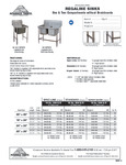 Regaline 1 & 2 Compartment Sinks Spec Sheet Regaline 1 & 2 Compartment Sinks Spec Sheet