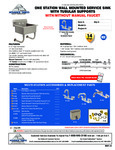 Advance Tabco FS-WM-2721, FS-WM-2721-F Specsheet