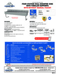 Advance Tabco FS-WM-80, FS-WM-80-F Specsheet