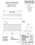 Parish Furnishings 10' Surface Mount Grid Style Bike Rack Specs