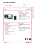 11-Convotherm maxx pro - easyDial 6.20 Gas Spritzer - Specification UL 11-Convotherm maxx pro - easyDial 6.20 Gas Spritzer - Specification UL