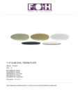11.5" Oval Plate_FOH Tides Collection