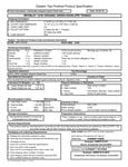 Spec Sheet Spec Sheet